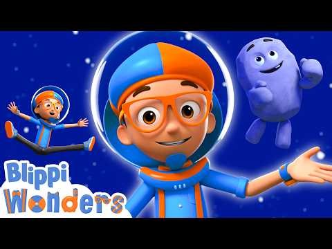 Blippi Learns About Gravity on the MOON! 🌕🧑🏻‍🚀 2026 Cartoons | Blippi Educational Videos for Kids