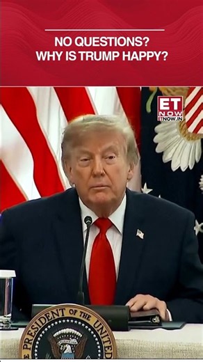 No Questions, Why Did US President Trump Become Happy? | World News | Trump Vs Media #shorts