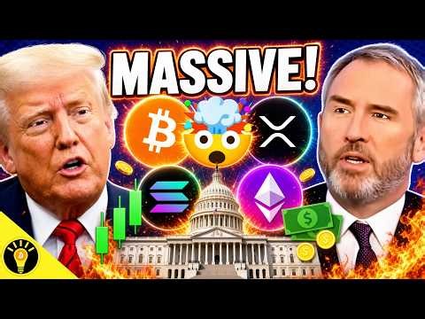 BIG GAINS! BITCOIN PUMPS & XRP, ETHEREUM & SOLANA PRICES RISE! HUGE WHITE HOUSE CRYPTO MEETING!