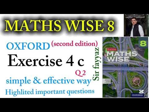 MATHS WISE 8 | EXERCISE 4C | Q-2 UNIT 4 | Financial Arithmetic | EX 4C| Chapter 4 |sir fayyaz| 8th