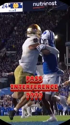 FINAL PLAY BYU vs NOTRE DAME WAS iT PASS INTERFERENCE 2026 #itisandiamit