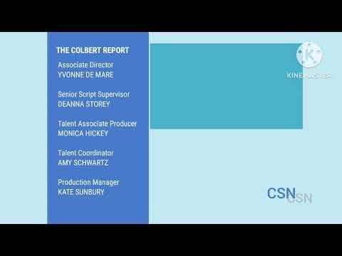 The Colbert Report End Credits on Comedy Show Network