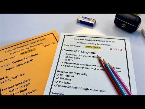 🔴 LIVE: History of C Language & Input/Output Functions (printf/scanf)