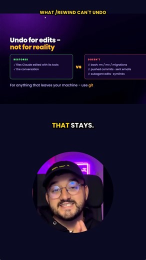 What Claude Code’s /rewind can’t undo #claude #claudecode #ai