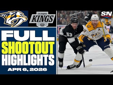 Nashville Predators at Los Angeles Kings | FULL Shootout Highlights - April 6, 2026