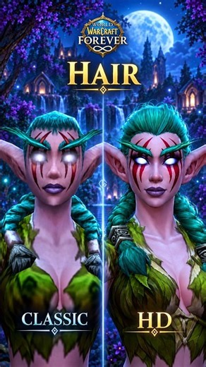 Which is better? Night Elf Female #shorts #wow #worldofwarcraft #wowforever