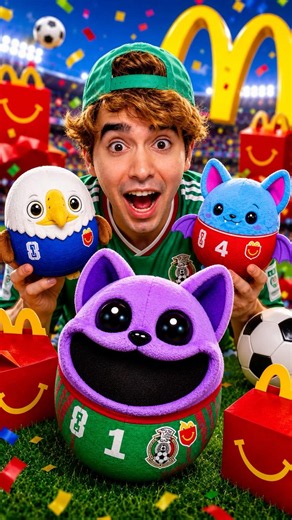 I opened a World Cup Happy Meal… if Mexico doesn't win, Catnap is going down 😱🇲🇽