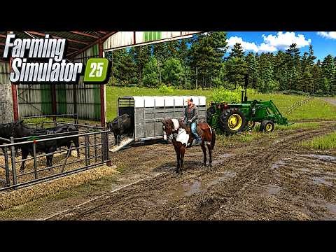 Our Hay Farm is OFFICIALLY a Backwoods Ranch | Farming Simulator 25