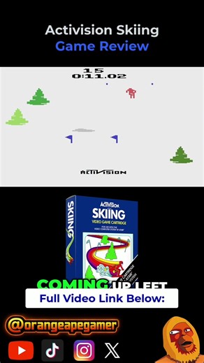 Activision Skiing | Atari 2600 #shorts #activision #atarigameplay