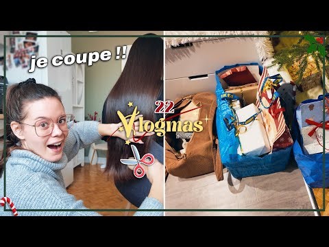 VLOGMAS 22 • JE DEVIENS COIFFEUSE + on fait les valises !