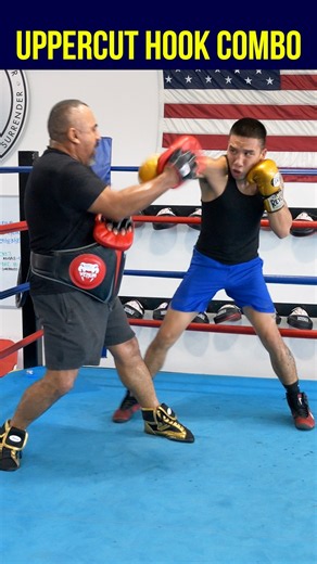 PERFECT BODY HEAD SHOT COMBO! #boxing #boxingtraining