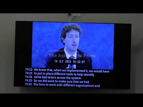 Video of Zuckerberg deposition shown at trial over social media platforms' impact on kids