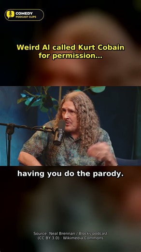 Weird Al Called Kurt Cobain for Permission… His First Question 😂 #Shorts