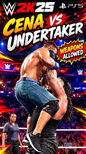 🔥 JOHN CENA vs KEVIN NASH vs UNDERTAKER 💀⚔️ | TRIPLE THREAT MATCH | WWE 2K25 PS5 GAMEPLAY