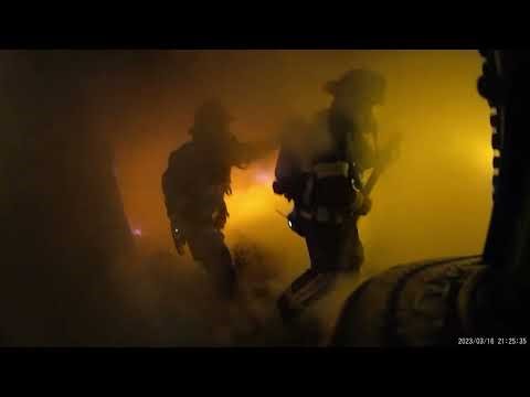 Raw Footage: Fully Engulfed House Fire