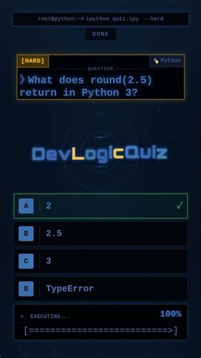 Python's Rounding Magic: What does round(2.5) actually return?