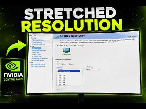How to put stretched resolution on ur pc #stretchedresolution #tutorial #nvidia #nvidiacontrolpanel