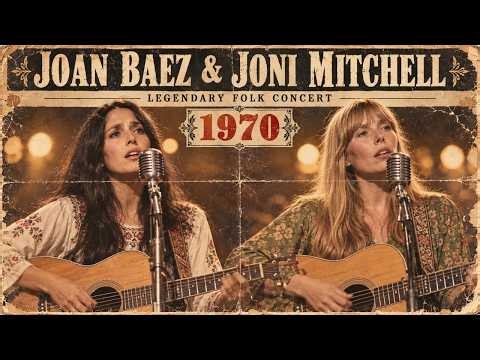 Joan Baez & Joni Mitchell | Legendary Folk Concert 1970 – A Timeless Inspired Tribute