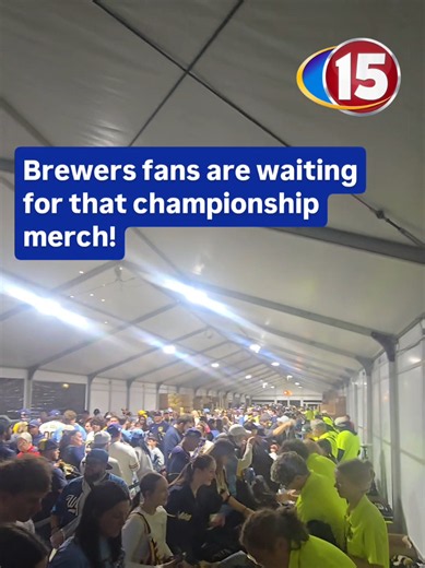 Brewers fans waited decades for a World Series title, but fans at American Family Field will have to wait a little longer for championship merchandise.
