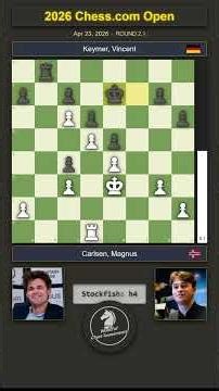 Carlsen, Magnus vs Keymer, Vincent | NIMZO-INDIAN DEFENSE | 2026 Chess.com Open R2.1