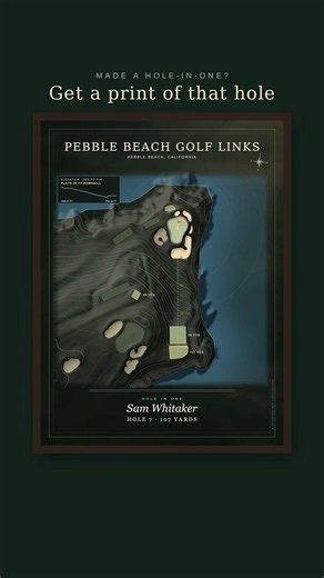 Pebble Beach hole 7: 107 yards, the Pacific right behind the green #shorts #golf