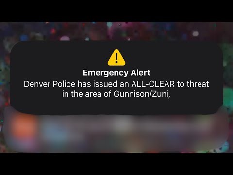 "All Clear" emergency alert mistakenly sent to everyone following robbery arrest, Denver police say