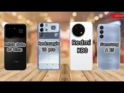 Infinix Note 60 Ultra vs RedMagic 10 Pro vs Redmi K80 vs Samsung Galaxy A25 😱 Full Specs Comparison