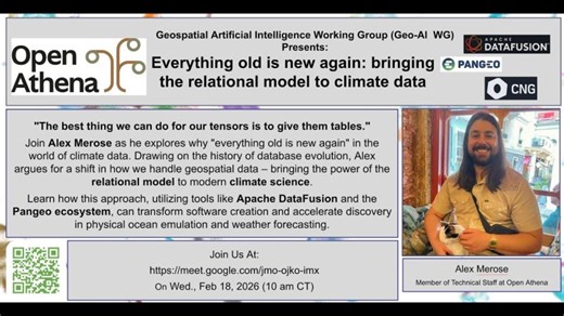 Everything old is new again: Bringing the relational model to climate data| Alex Merose | OpenAthena | Alex Merose