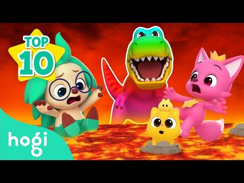 🌋 BEST SONGS of the MONTH｜Jingle Play + Learn Colors and More｜Dinosaurs for Kids｜Hogi Pinkfong