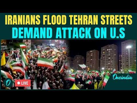 Iran RALLY LIVE: Thousands FLOOD Tehran Streets | ‘Death to America, Death to Israel’| Iran War LIVE