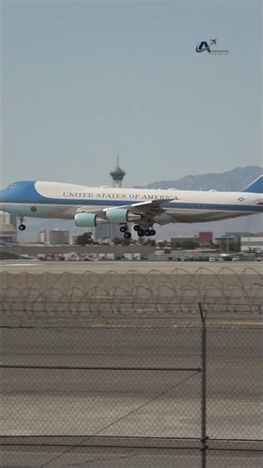 !!Amazing!! | *Air Force One* LANDING AT LAS 4K #plane