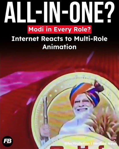 Modi in Every Role? Budget Coverage Animation Sparks Reactions Across Social Media