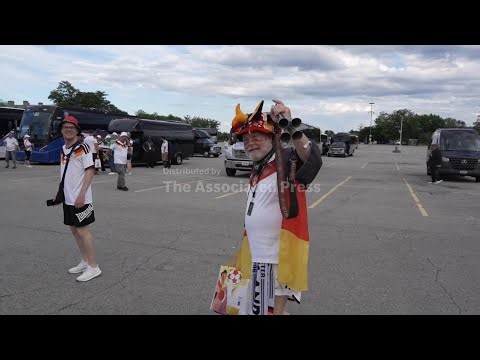 Germany fans celebrate close World Cup win over Ivory Coast