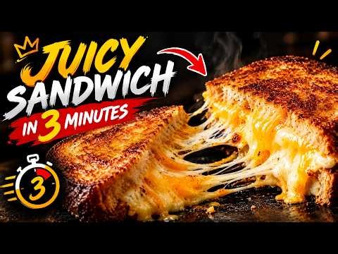 How to Make the Ultimate Crispy Grilled Cheese in 3 Minutes! 🧀
