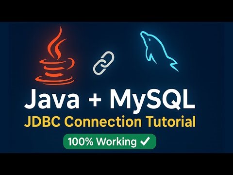 Connection to MySQL in Java | JDBC MySQL Connection Tutorial