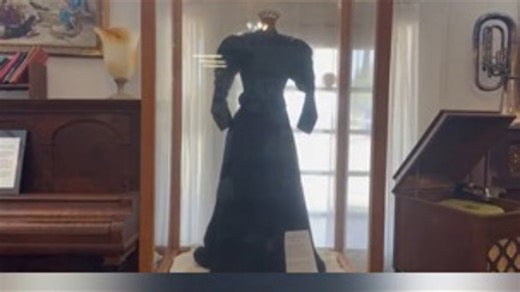 Historic black wedding dress in Texas museum reveals 19th-century immigrant tradition