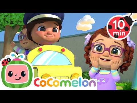 Wheels on the Bus - Nina & Friends' Playground Adventure! 🚌🎶 | CoComelon Nursery Rhymes