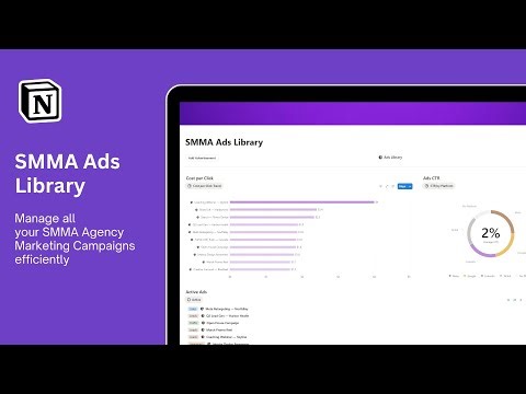 Social Media Marketing Ads Library (Free Notion System for SMMA & Marketers)