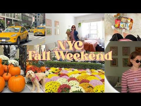cozy october long weekend in nyc | sourdough, crochet & halloween decorations