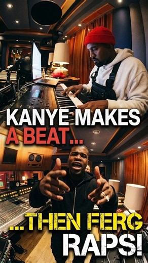 KANYE WEST MAKES A BEAT… THEN A$AP FERG STARTS RAPPING 🔥🎹