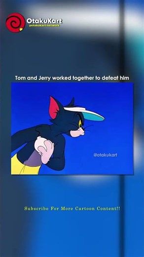 Tom and Jerry worked together to defeat him 😂 #shorts #cartoon