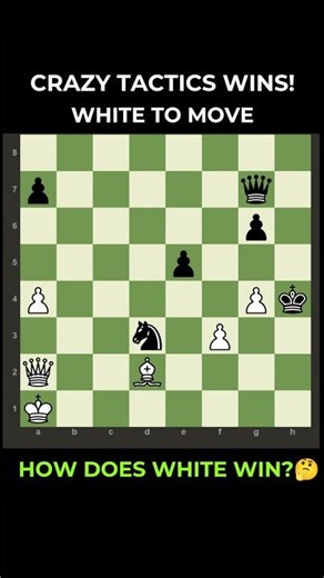 1600+Players: What crazy move did White play to win this game from here? #chess #checkmate