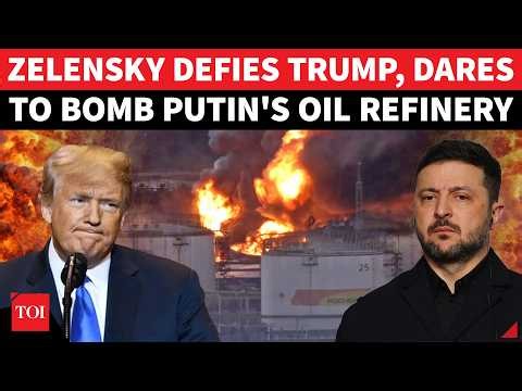 Zelensky IGNORES Trump’s Order, HITS Russian Oil Refinery In MASSIVE Strike; Putin FUMES | Watch