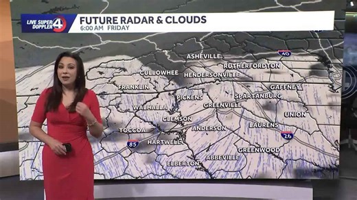 Morning rain and weather update for South Carolina