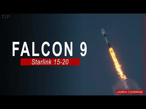 SpaceX Launches Starlink 15-20 Mission from California