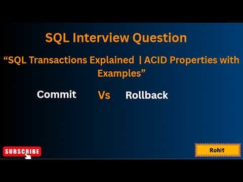 SQL Transactions for Beginners | Full Concept in 7 Min