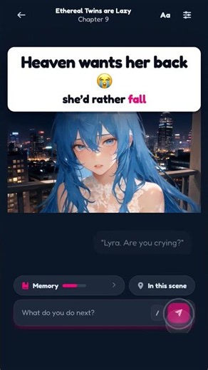 Heaven wants her back, but she would rather fall