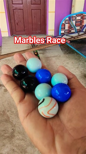 Eight Marbles Race ASMR |Relaxing Marble Sounds #satisfying