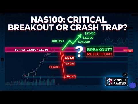 NAS100 Analysis: Huge Breakout or Distribution Trap? (Key Levels 26750)