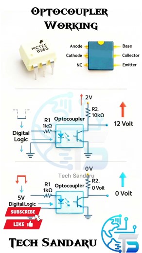 Optocoupler Working | #electronic #electrical #tech #technology #diy #viralshort
